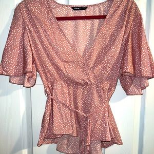 Shein Pink Blouse